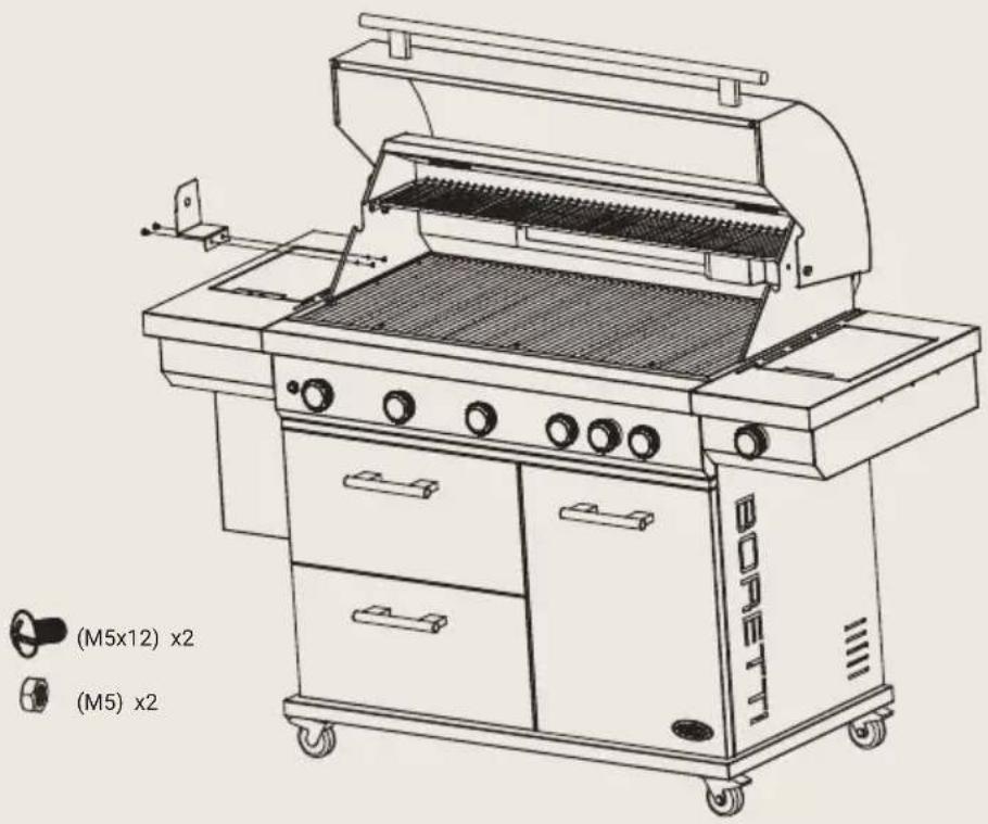 BORETTI Imperatore Nero 5B - Trin 8 – Montering af beslag til grillspyd - 1