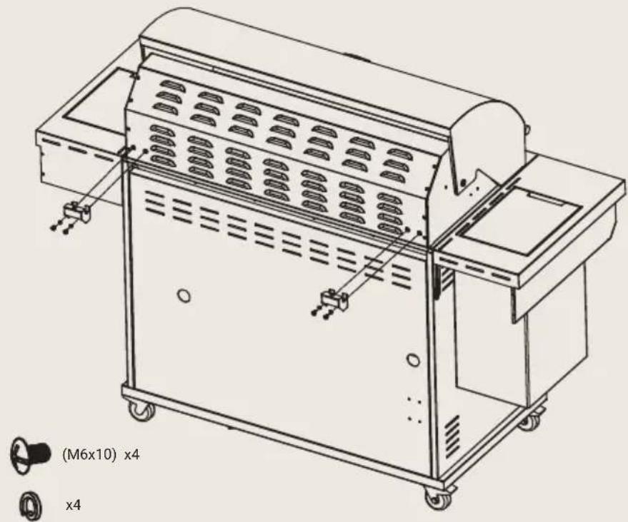 BORETTI Imperatore Nero 5B - Steg 7 – Montering av lockets stödfästen - 1