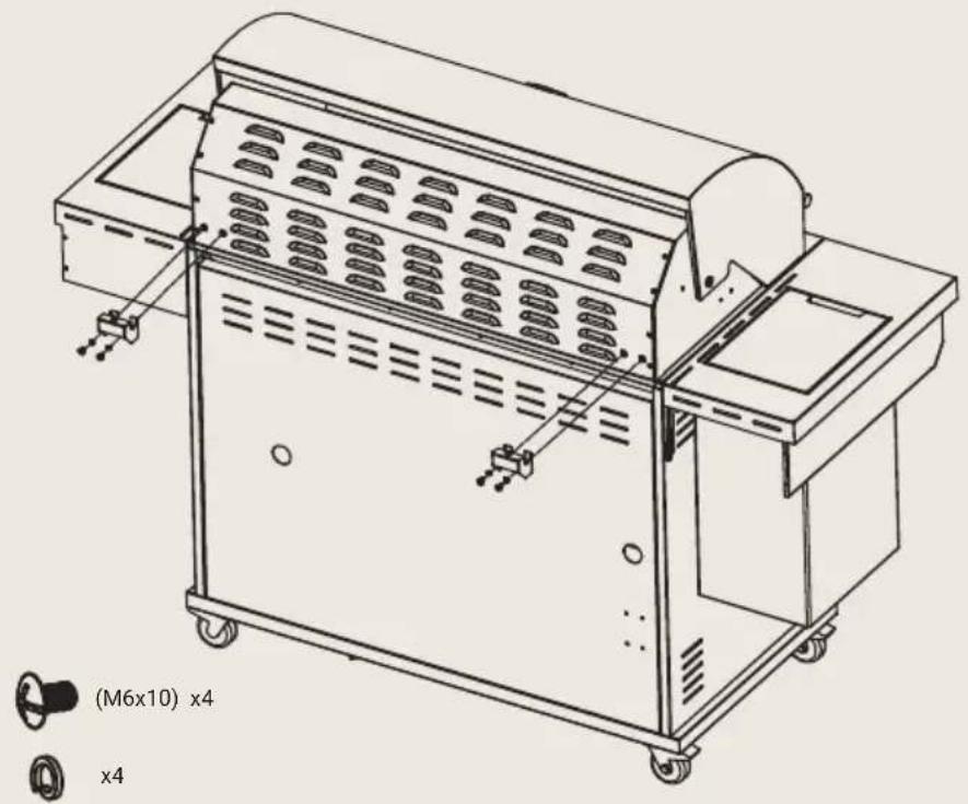 BORETTI Imperatore Nero 5B - Schritt 7 – Anbringen der Deckelhalterungen - 1