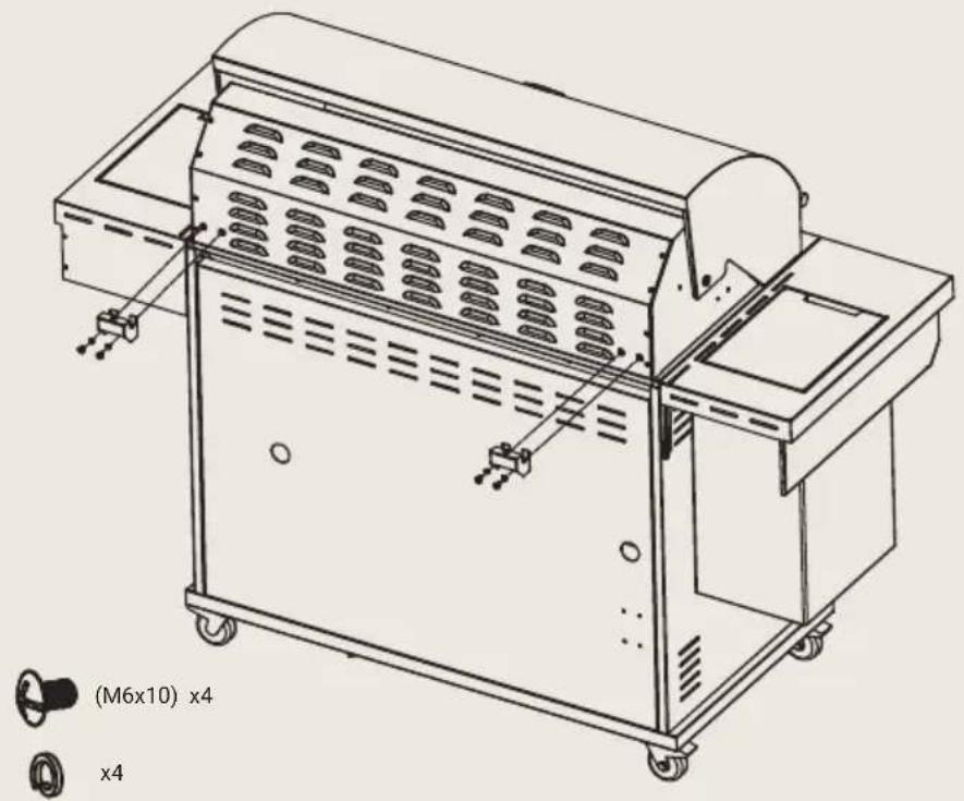 BORETTI Imperatore Nero 5B - Step 7 – Mounting the lid support brackets - 1