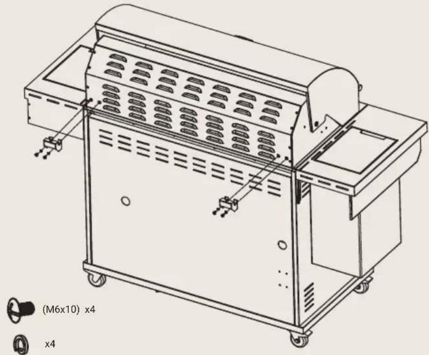 BORETTI Imperatore Nero 5B - Passaggio 7 – Montaggio delle staffe di supporto del coperchio - 1