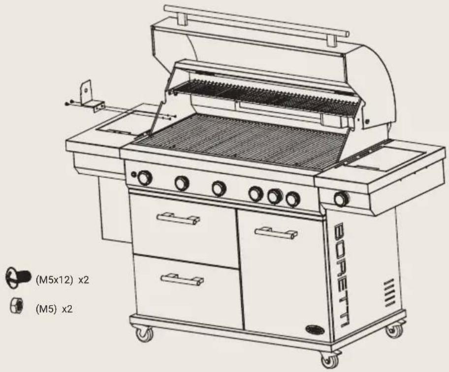 BORETTI Imperatore Nero 5B - Schritt 8 – Montage der Spießhalterung - 1