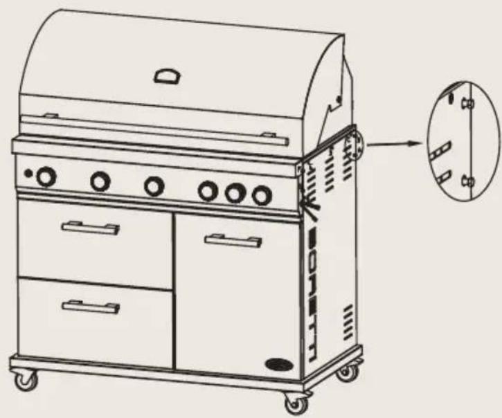 BORETTI Imperatore Nero 5B - Passaggio 1 – Montaggio dei ripiani del bruciatore - 1