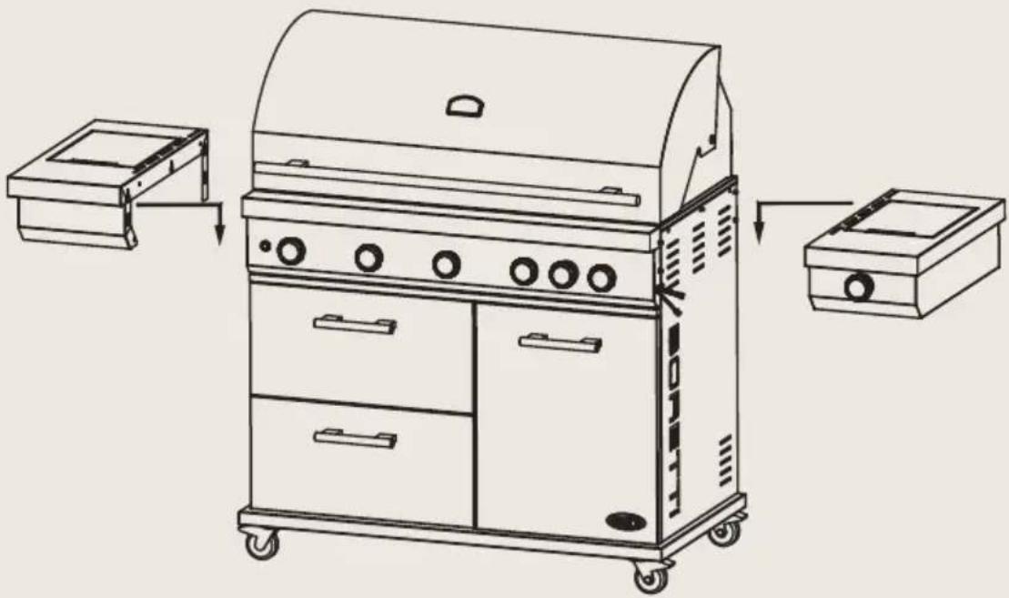 BORETTI Imperatore Nero 5B - Schritt 2 – Montage der Seitentische - 1