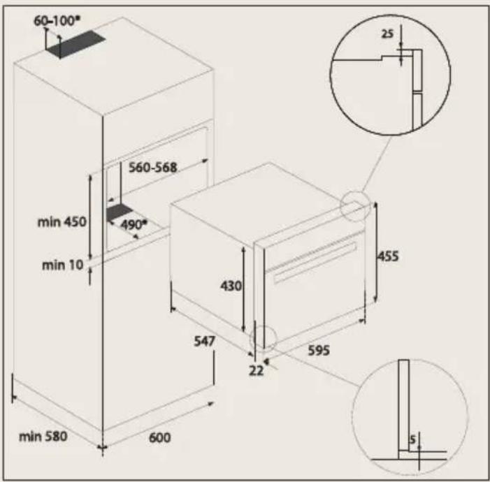 BORETTI MLBC45ZW - Installation de fours encastrables - 1