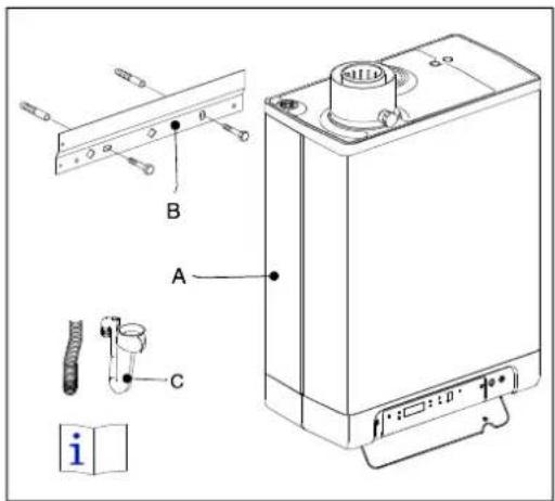 DAIKIN EHOBG18ABV1 - Schermplaat aanbrengen (optioneel) - 1