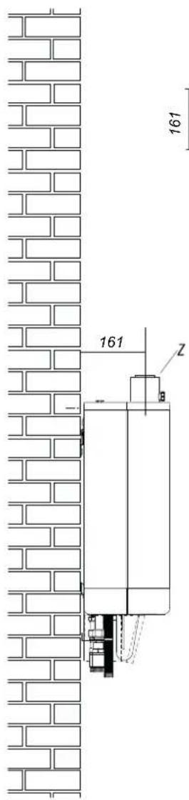 DAIKIN EHOBG18ABV1 - Inbouwmaten - 1
