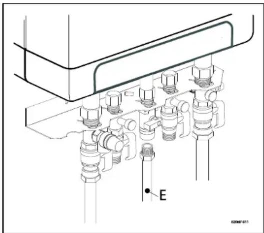 DAIKIN EHOB42ABV1H - Connecting gas - 1