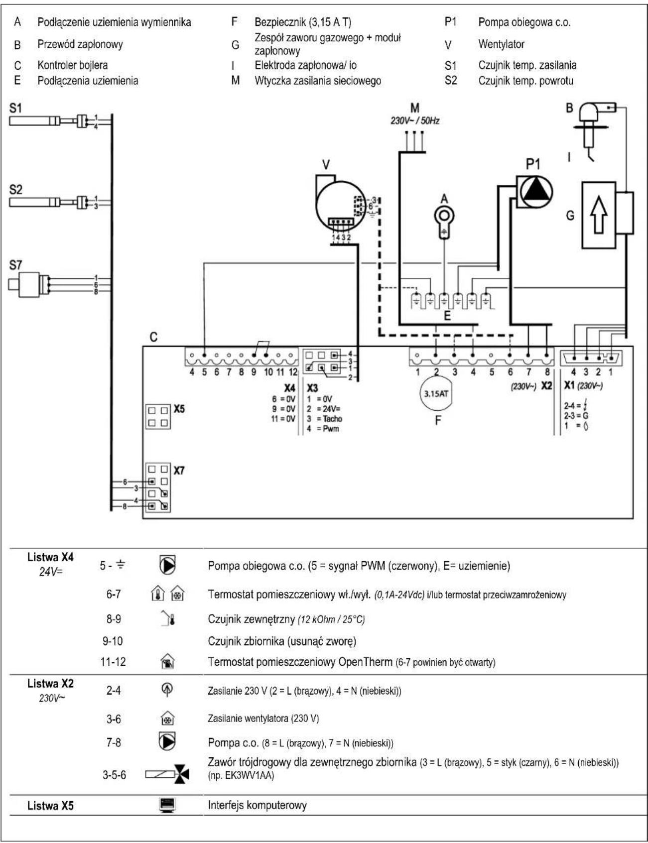 DAIKIN EHOB12AAV1H - Schemat elektryczny - 1
