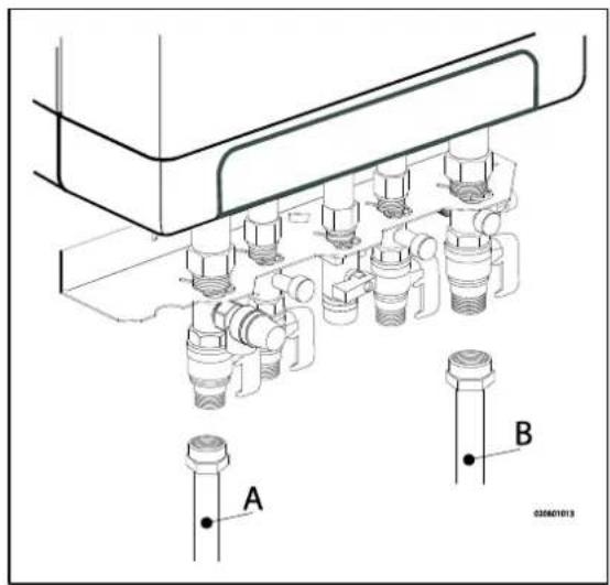 DAIKIN EKOMB22AAV1H - Schemat połączenia ogrzewania podłogowego - 1