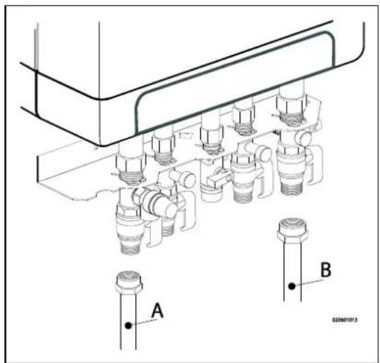 DAIKIN EKOMB22AAV1H - Anschlussdiagramm für die Fußbodenheizung - 1