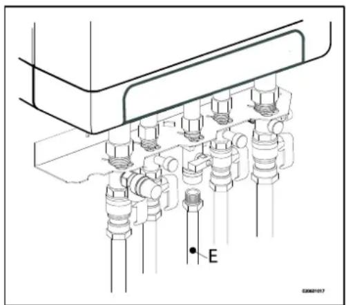 DAIKIN EKOMB22AAV1H - Collegamento del gas - 1