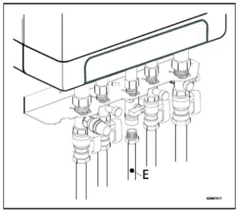 DAIKIN EKOMBG22ABV1 - Ligação do gás - 1