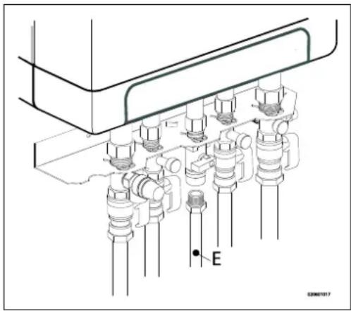 DAIKIN EKOMBG22ABV1 - Raccordement du gaz - 1