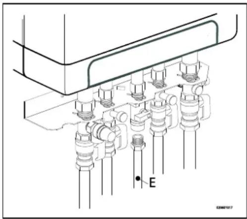 DAIKIN EKOMBG22ABV1 - Anschließen der Gasleitung - 1