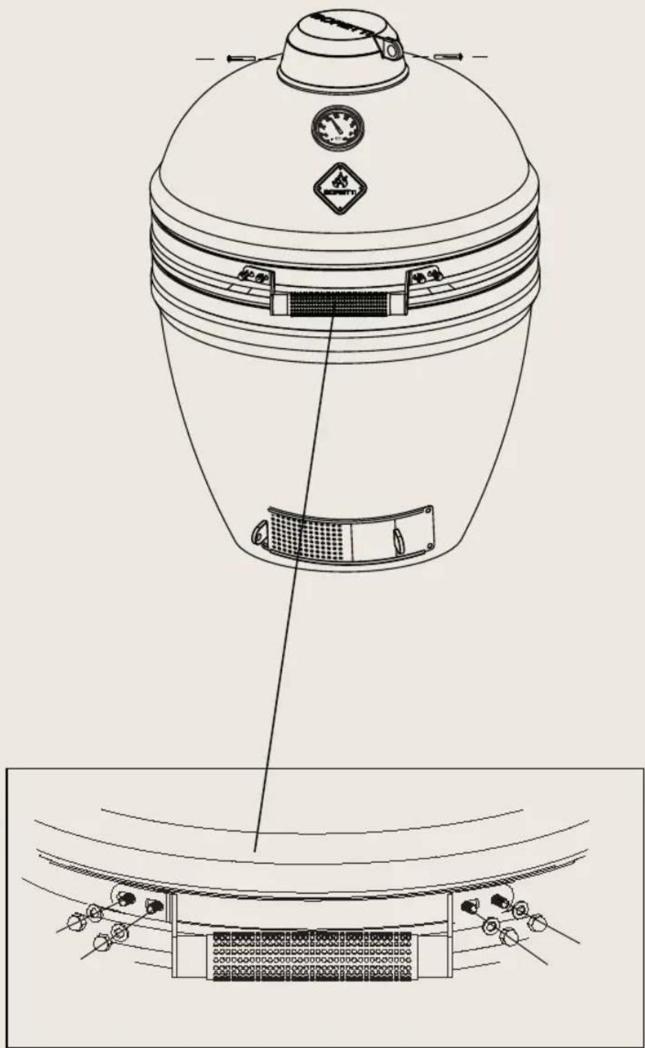 BORETTI Ceramica Solo Large - Assembly drawings - 2