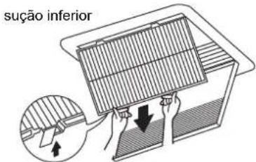 DAIKIN FXSQ100A2VEB - Como limpar o filtro de ar - 4