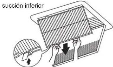 DAIKIN FXSQ20A2VEB - Cómo limpiar el filtro del aire - 4
