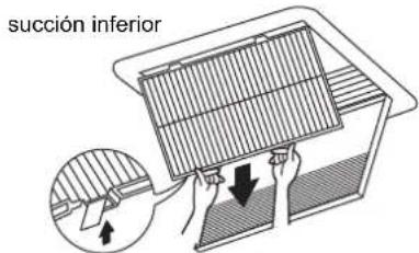 DAIKIN FXSQ50A2VEB - Cómo limpiar el filtro del aire - 4