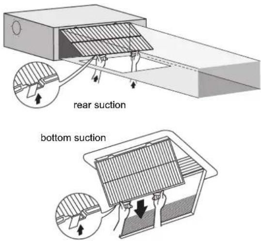 DAIKIN FXSQ25A2VEB - Remove the air filters. - 1