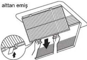 DAIKIN FXSQ80A2VEB - Emme izgarasını açın. (Yalnızca alttan emiş.) - 4