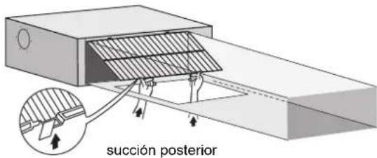 DAIKIN FXSQ140A2VEB - Cómo limpiar el filtro del aire - 3