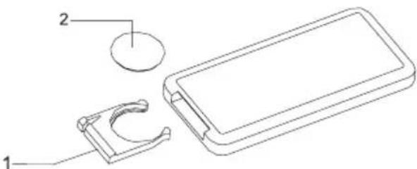 UFESA Alaska 7 - C) Installation of the battery (Remote control) - 1