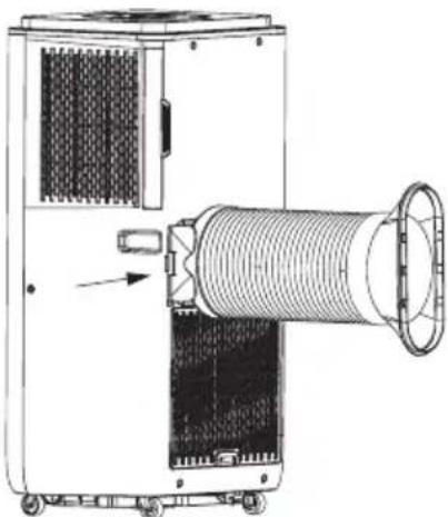 UFESA Alaska 7 - B) Installation du conduit d'évacuation d'air et de l'adaptateur de fenêtre - 3