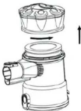 UFESA Sena - Cleaning the filter: - 1