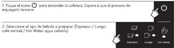 UFESA Supreme Barista - Selección de la cantidad de agua dispensada por taza - 1