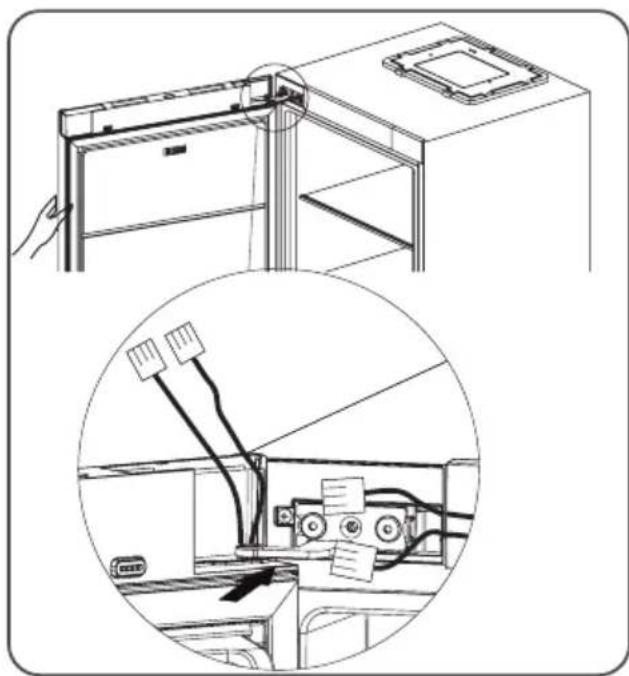 HISENSE FT5K310GSFC - Zmena smeru otvárania dverí - 6