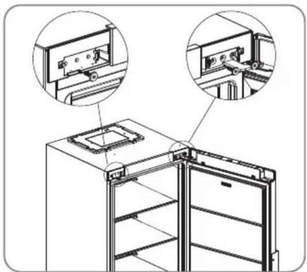 HISENSE FT5K310GSFC - Omvändning av dörren - 2