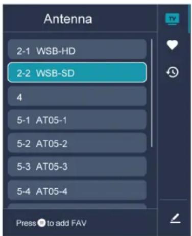 HISENSE 75A7N - Display Channel List - 3