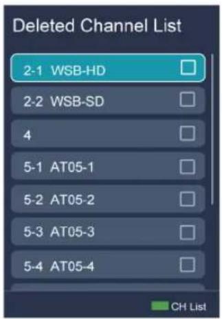 HISENSE 75A7N - Manage the Channels - 3