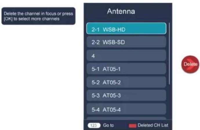 HISENSE 75A7N - Manage the Channels - 1