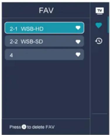 HISENSE 75A7N - Display Favorite Channel List - 1
