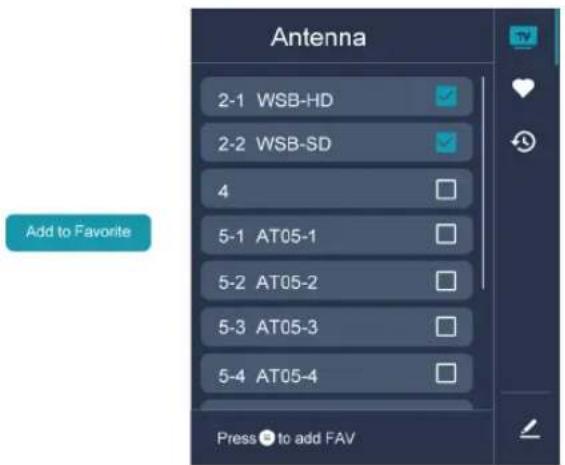 HISENSE 75A7N - Add a channel to a favorite list - 1