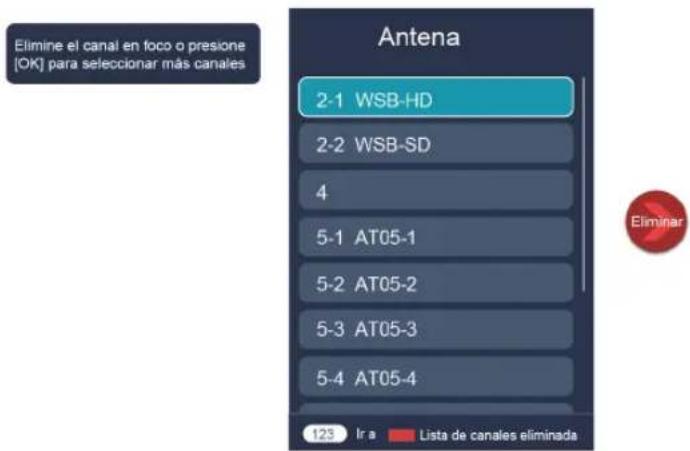 HISENSE 75A7N - Administrar los canales - 1