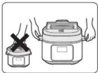 MIDEA MPC6018AASS - Ne pas placer la marmite intérieure sur un autre appareil de chauffage - 2