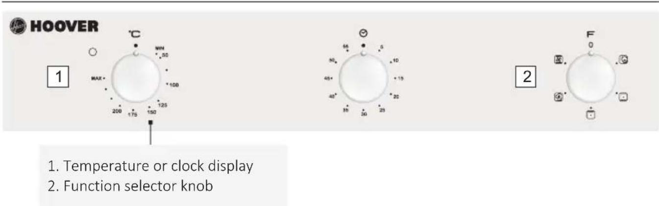 HOOVER HON602X-TN - Display description - 1