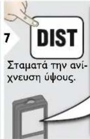 7 DIST Σταματά την ανί- χνευση ύψους.