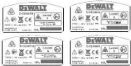 DEWALT DCE089R - Waarschuwingslabels - 4