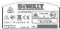 DEWALT DCE089R - Uyarı Etiketleri - 4