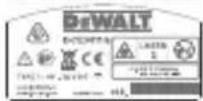DEWALT DCE089R - Advarselsmerking - 6