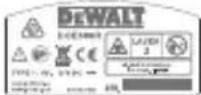 DEWALT DCE089R - Warning Labels - 7
