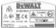 DEWALT DCE089R - Etiquetas de aviso - 5