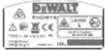 DEWALT DCE089R - Etiquetas de advertencia - 6