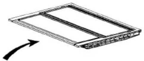 HAIER HDPW5620BNPK - Klappbarer Einlegeboden - 1