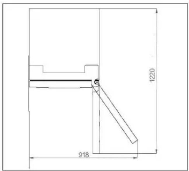 HAIER HDPW5620BNPK - Empfohlener Abstand - 1