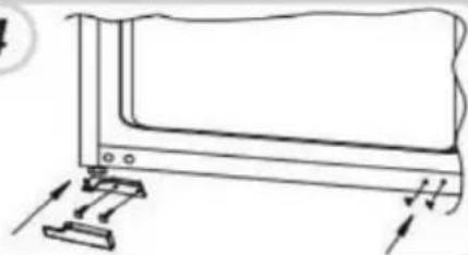 HAIER HATO 174 DE - Inversión de la puerta del aparato - 4
